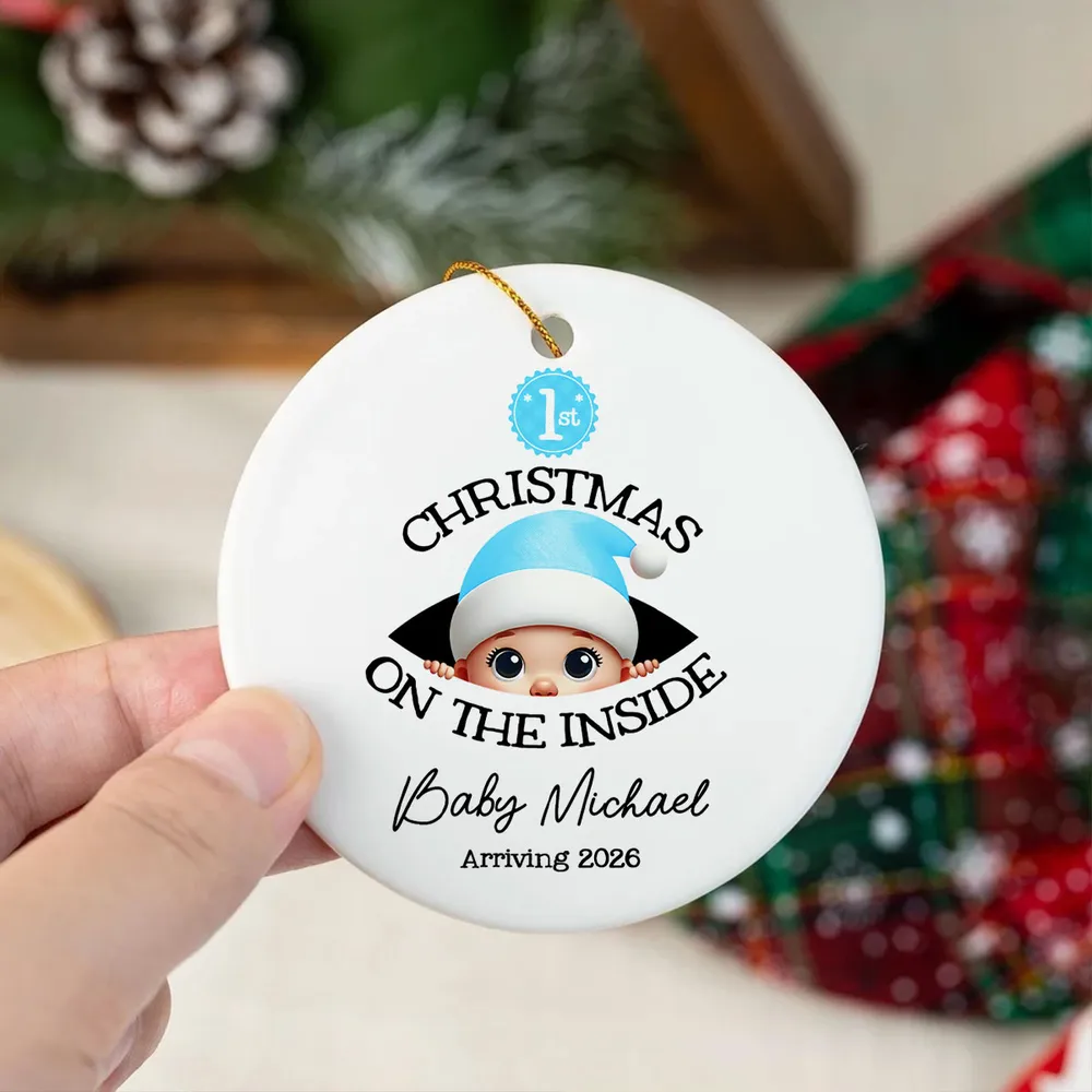 Baby's First Christmas - Personalized Ornament - New Year Gift For Expecting Parents