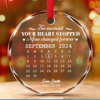 The Moment - Personalized Glass Ornament