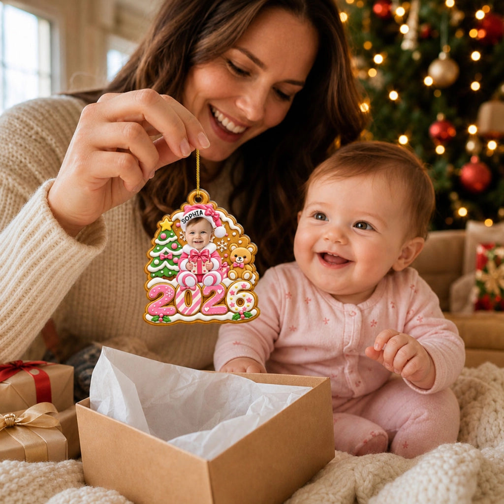 Gingerbread Baby - Personalized Acrylic Ornament