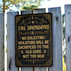 Enter Only If You Dare - Personalized Metal Sign
