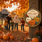 Pumpkin Patch - Personalized Wood Sign