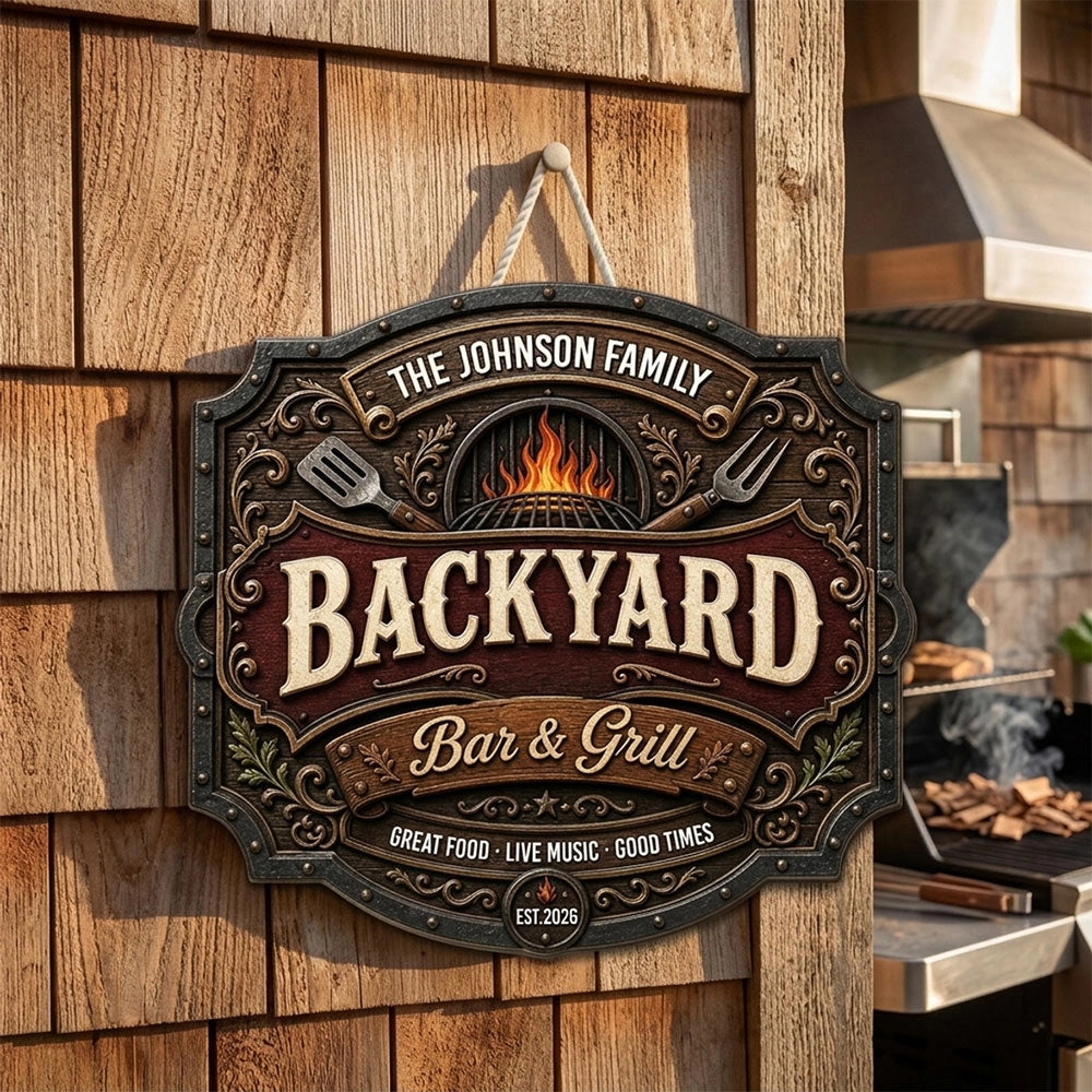 Iron Kitchen - Personalized Wood Sign