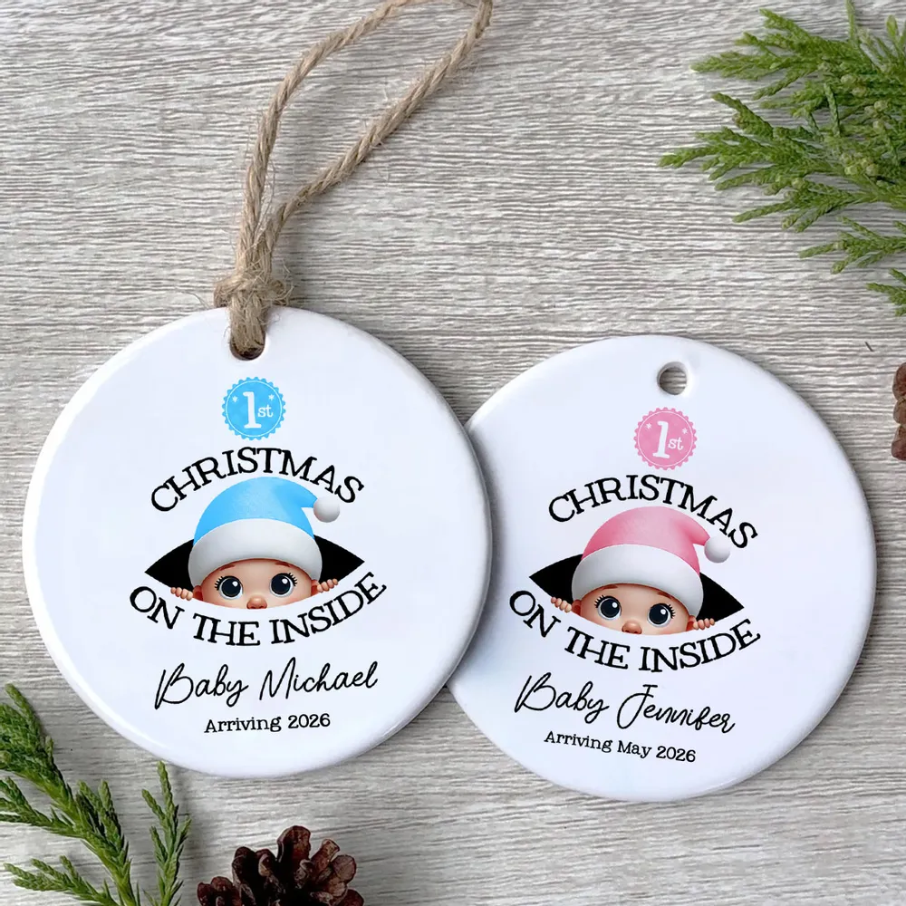 Baby's First Christmas - Personalized Ornament - New Year Gift For Expecting Parents