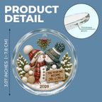 Merry Together - Personalized Glass Ornament