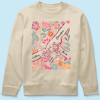 Kids Holding Hand Floral Boho - Personalized Shirt - Mother's Day Gift For Mom Grandma
