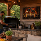 Grill Flame - Personalized Metal Sign