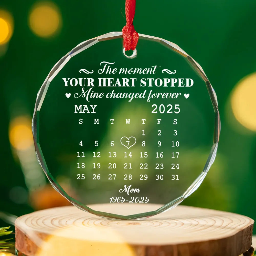 The Moment - Personalized Glass Ornament