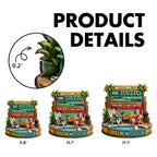 Couple Patio Welcome Proudly Serving Whatever You Bring - Personalized Wooden Sign - Summer Backyard Decor
