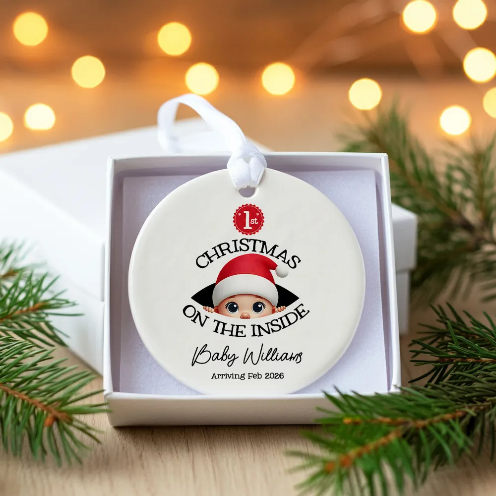Baby's First Christmas - Personalized Ornament - New Year Gift For Expecting Parents