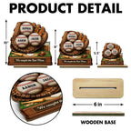We Caught the Best Mom Baseball - Personalized 2-Layered Wooden Plaque - Sentimental Gift for Mom