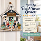 Welcome To Our Beach House 2D Flat - Personalized Wood Sign
